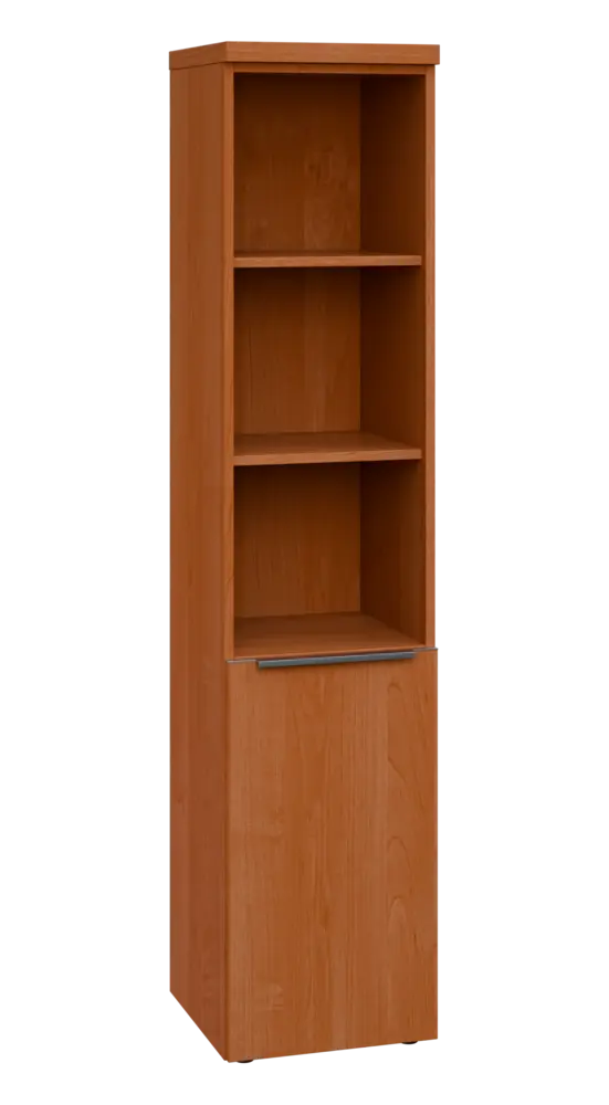 SIN 5 - 4DN3 kancelářská skříň, 1-dveřová/nika, pravá, 1820x400x400, olše jantar